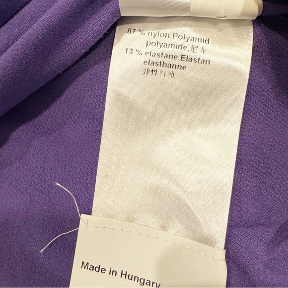 Marc Cain | Essential Tee Shirt Long Sleeve Elastane Purple Size 5 Small - Picture 7 of 8